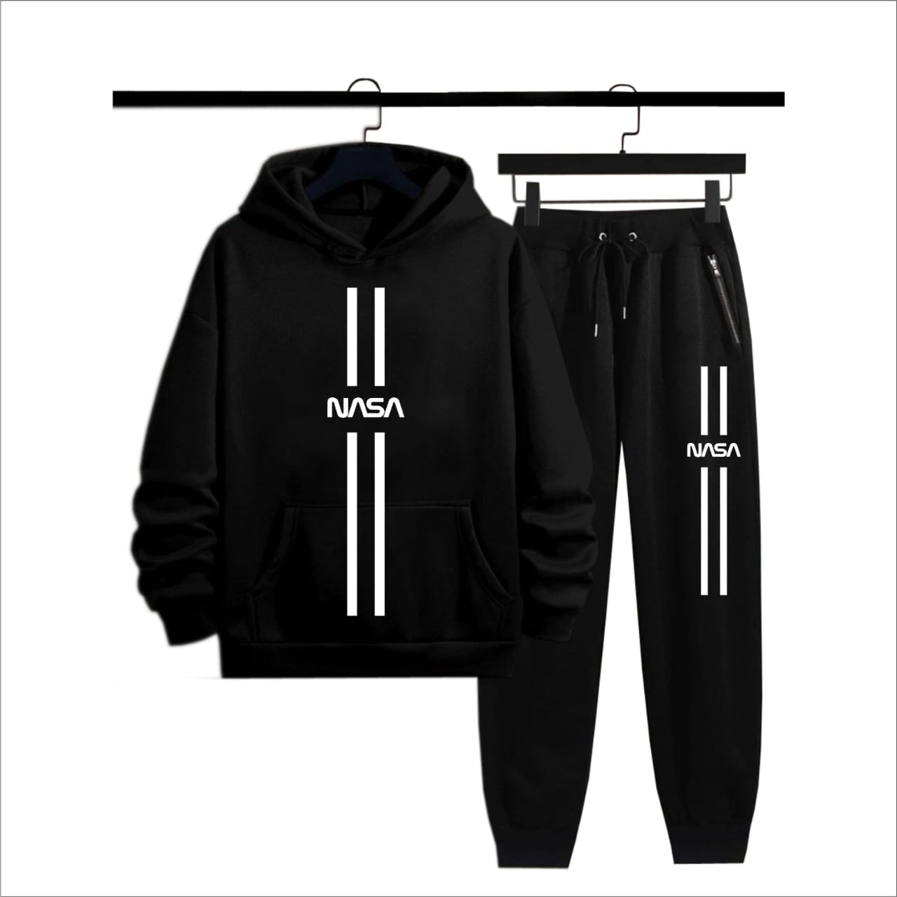 NASA PRINTED Winter Casual Printed Hoodie + Trouser Track Suit for mens